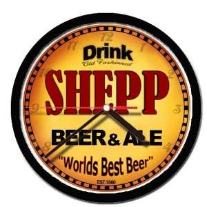  SHEPP beer and ale cerveza wall clock 