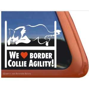  Agility Dog Agility Border Collie Vinyl Window Decal 