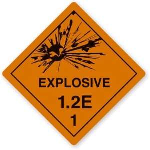  Explosive 1.2E Label, 3.875 x 3.875