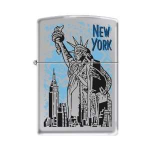  Zippo Statue of Liberty New York City High Polish Chrome 