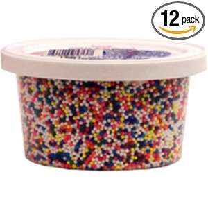 Cake Mate Nonpareils, 3 Ounce Cups (Pack of 12)  Grocery 