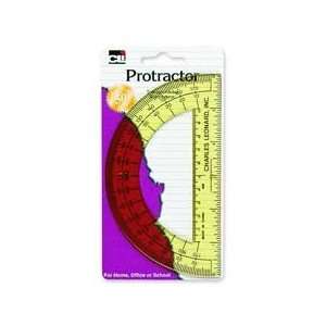   sharply defined graduations. Made of plastic. Protractor includes a 6