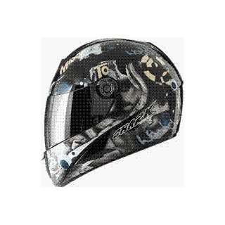  Shark S650 LIve Helmet   X Large/Black/Silver Automotive