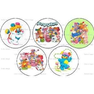   Popples Pinback Buttons 1.25 Pins 80s Cartoon Emo 