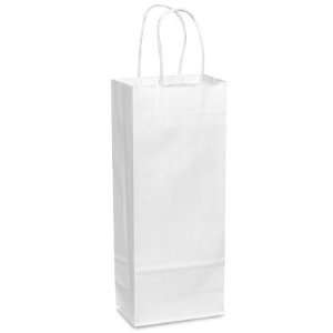   12 1/2 Wine White Paper Shopping Bags