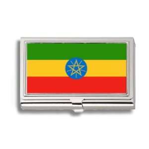  Ethiopia Ethiopian Flag Business Card Holder Metal Case 