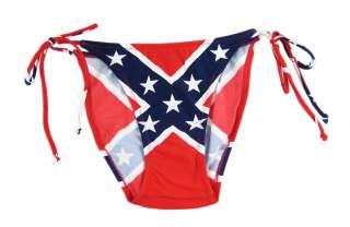 Confederate Flag String Bikini Rebel Swimsuit Dixie Size 11/12  