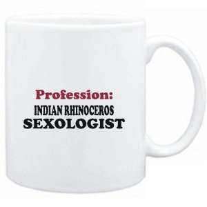  Mug White  Profession Indian Rhinoceros Sexologist  Animals 