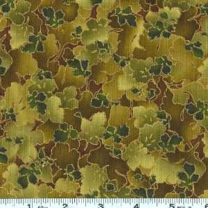  44 Wide Imperial Fusions Shadow Leaves Jungle Fabric By 