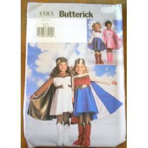  Butterick Easy Costume Woman Super Hero Cape Dress 3583 