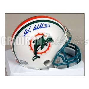 Wes Welker Signed Mini Helmet   Dolphins  Sports 