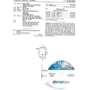  NEW Patent CD for MAGNETIC INDUCTIVE SEMICONDUCTOR DEVICE 