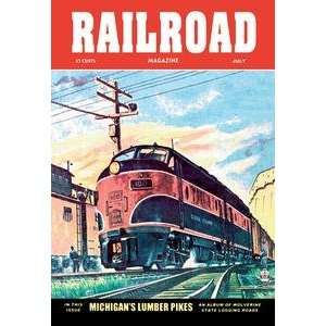   stock. Railroad Magazine Michigans Lumber Pikes, 1953 Home