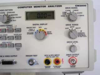 Sencore CM2000 Computer Monitor Analyzer  