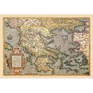  Exclusive By Buyenlarge Map of Greece 20x30 poster