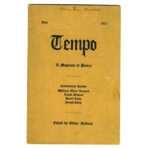  Tempo A Magazine of Poetry June 1921 