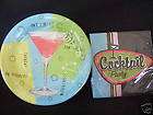cocktail martini cosmo party retro plates napkins lot expedited 