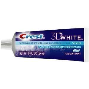 Crest Toothpaste .85 oz. 3D White Radiant Mint (Pack of 36)