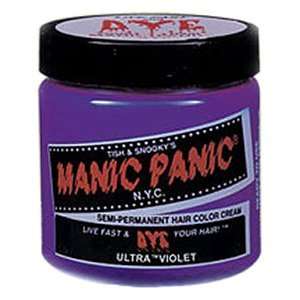  MANIC PANIC Semi Permanent Hair Color Cream Ultra Violet 