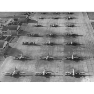  97 Vh Bombers Sitting at Selfridge Airport Photographic 