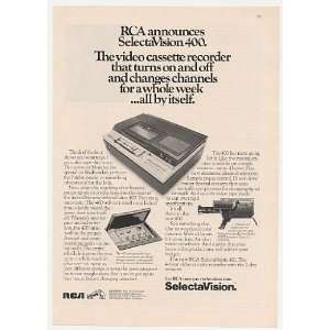  1978 RCA SelectaVision 400 Video Cassette Recorder Print 