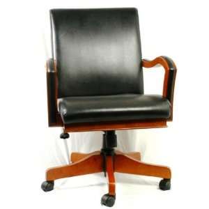  Oak Leather Desk Chair
