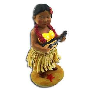    Hawaiian Dashboard Doll Miniature Sista & Ukulele