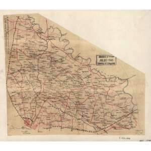  1864 map of Landowners, Virginia, Richmond