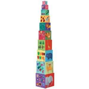  Djeco Stacking Cubes   Nature and Animal Toys & Games