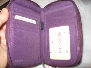 Purple Buxton Doublezip Credit Card Wallet  