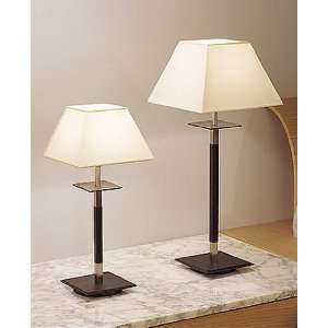  Lua Mini table lamp   Nickel Cuir Leather, 110   125V (for 