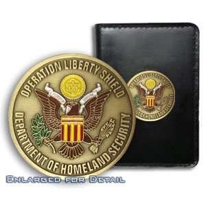   Medallion Credential Case   Homeland Secutiry Seal 