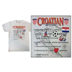  Croatia   Nationality Definition T shirt (Large) Patio 