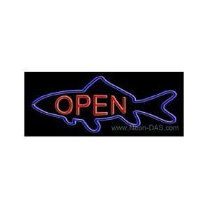  Seafood Open Neon Sign 13 x 32