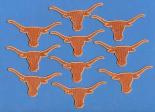 10 Lot Texas Longhorns NCAA Iron On Patches Crests  