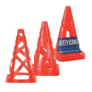  Markwort 9 Safety Cones   Set Of 4 ORANGE 9 HIGH Sports 