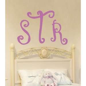  Curly Monogram Wall Decal Automotive
