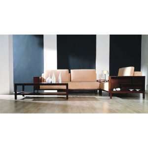  2pc Contemporary Modern Fabric w/Bookshelves Sofa Set, SH 