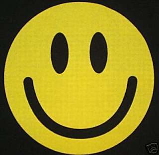 new in the package  HAPPY FACE SMILEY FACE BLACK SIGN FLAG BANNER