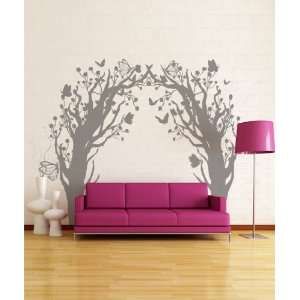  Vinyl Wall Decal Sticker Butterfly Floral Blossom Tree 