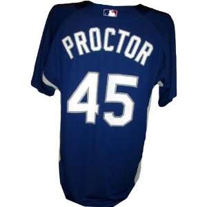  Scott Proctor #45 2008 Dodgers Game Used Batting Practice 