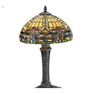   Nouveau Carlisle Beaux arts Stained Glass table Lamp 