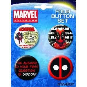  Deadpool Button Set #2 Toys & Games