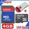 4GB Micro SDHC Card + Protector For Samsung Focus i917  
