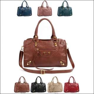   Faux Leather Backpack Shoulder bag Handbag Satchel Tote purse R  