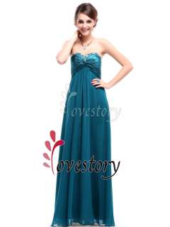 Sweetheart Neckline Rhinestones Crystal Beads Prom Dress 09568GR 