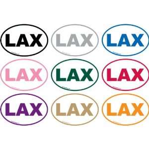  Oval 4x6 LAX Lacrosse Magnet