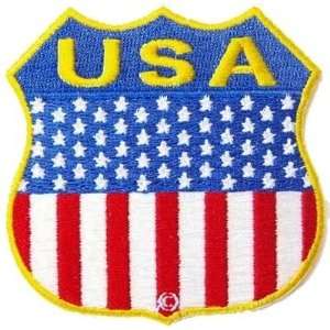  USA SHIELD FLAG Embroidered Quality Biker Vest Patch 