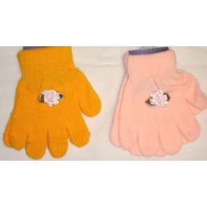 Two Magic Stress Gloves Trimmed with One Satin Carnations for Toddlers 