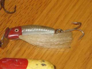 Vintage Wooden Lead Lures Paw Paw Rapala C.C.B Co  